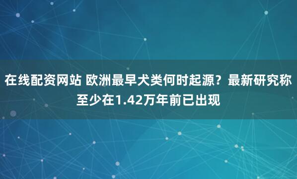 在线配资网站 欧洲最早犬类何时起源？最新研究称至少在1.42万年前已出现